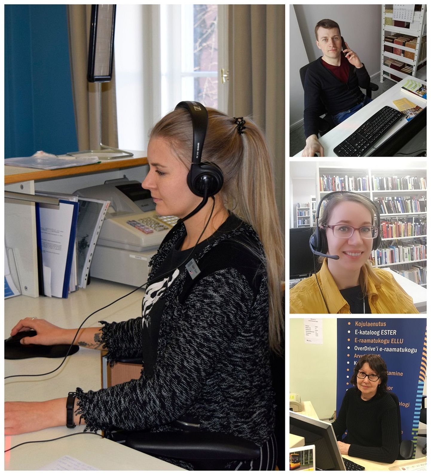 Tallinna Keskraamatukogu töötajad aitavad õiget infot leida.