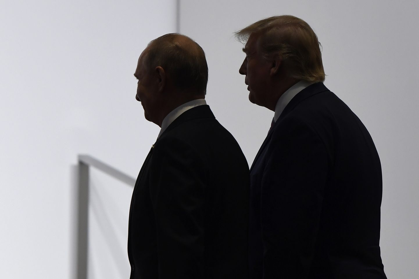 Venemaa president Vladimir Putin ja USA president Donald Trump Jaapanis Osakas G20 tippkohtumisel 28. juunil 2019.