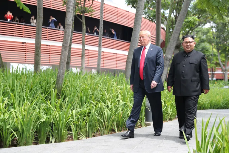 Donald Trump ja Kim Jong-un Singapuris