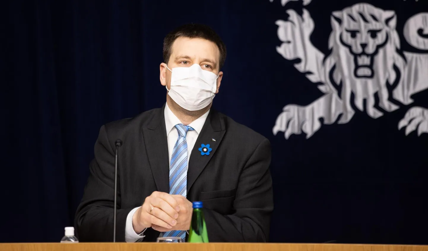 Valitsuse pressikonverents. Pildil Jüri Ratas.