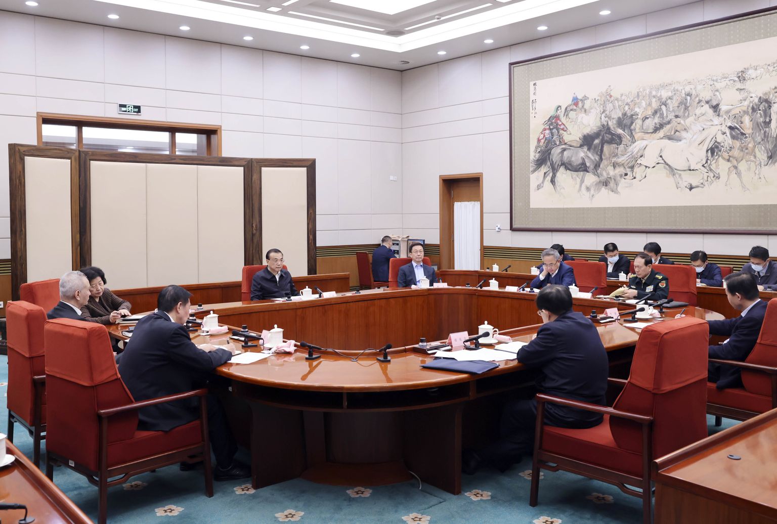 Hiina Kommunistliku Partei poliitbüroo alalise komitee istung 19. jaanuaril.