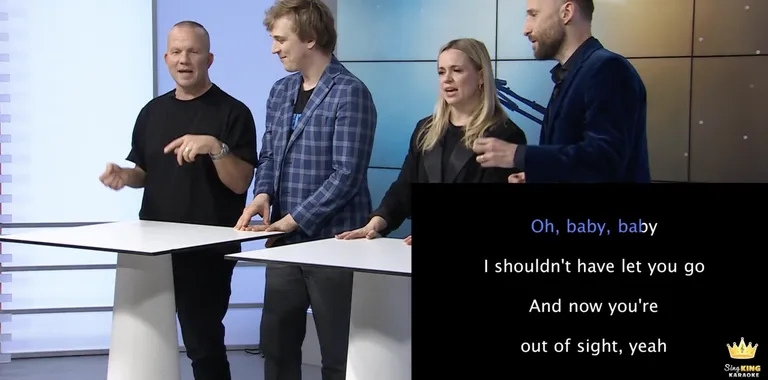 «Ringvaate» mängus «Pimekaraoke» üritasid Eesti lauljad meenutada Britney Spearsi laulu kuulsaid sõnu.