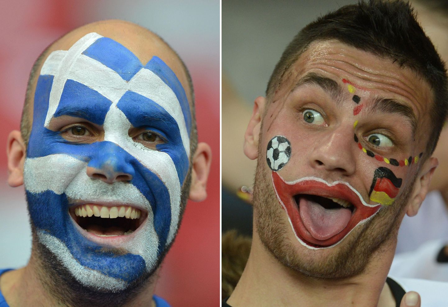 Kreeka ja Saksamaa jalgpallifännid