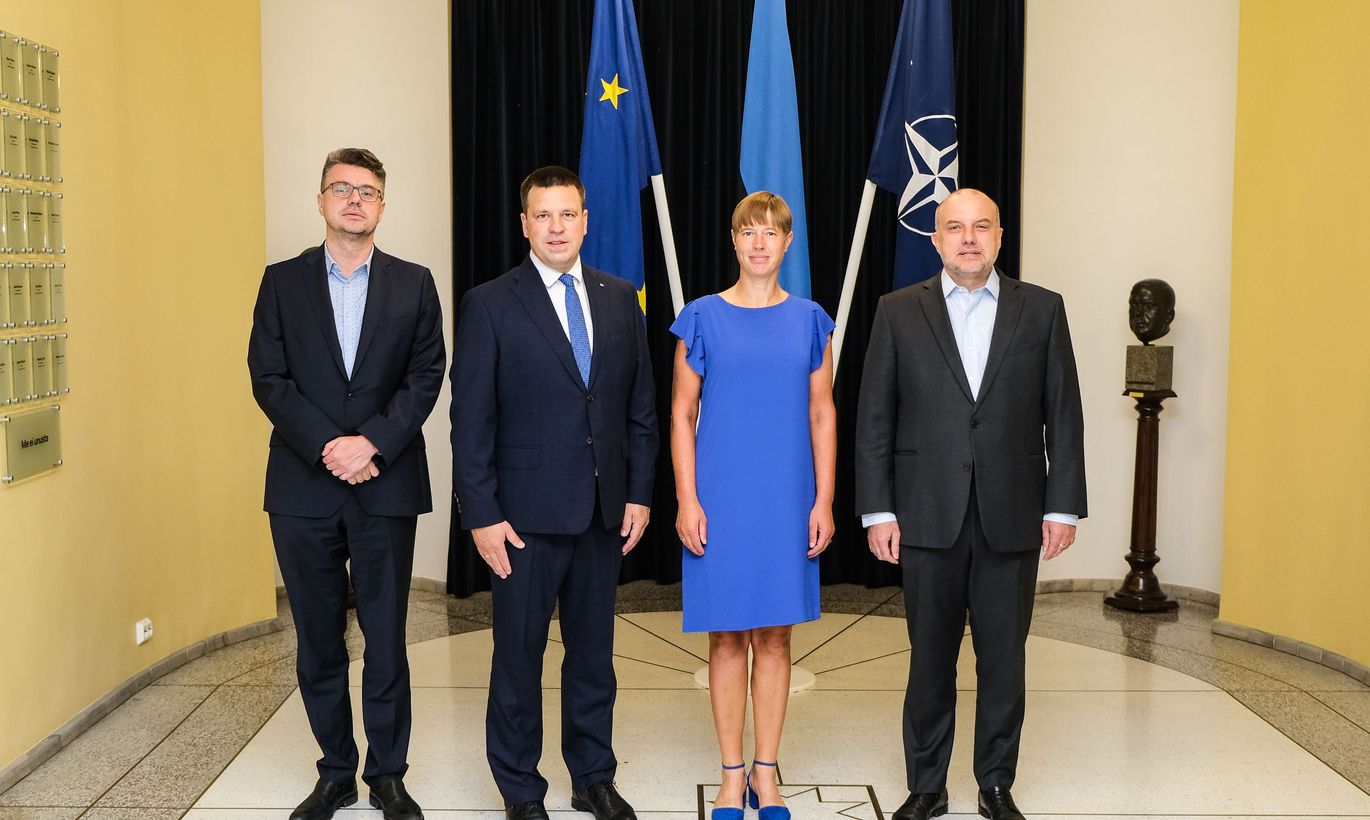 Президент Эстонии Керсти с семьей