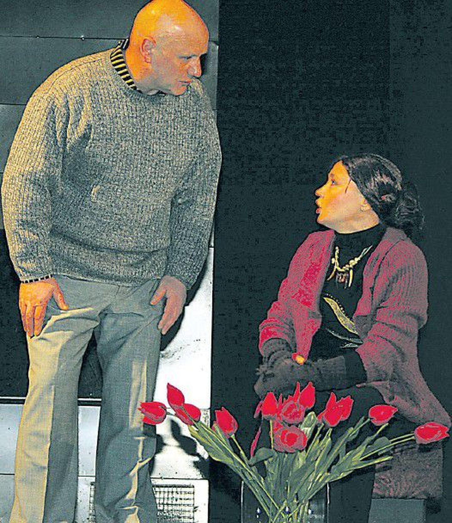 Василий Яковлев и Тамара Матянина в спектакле «Право сильнейшего» по пьесе Ясмины Реза.