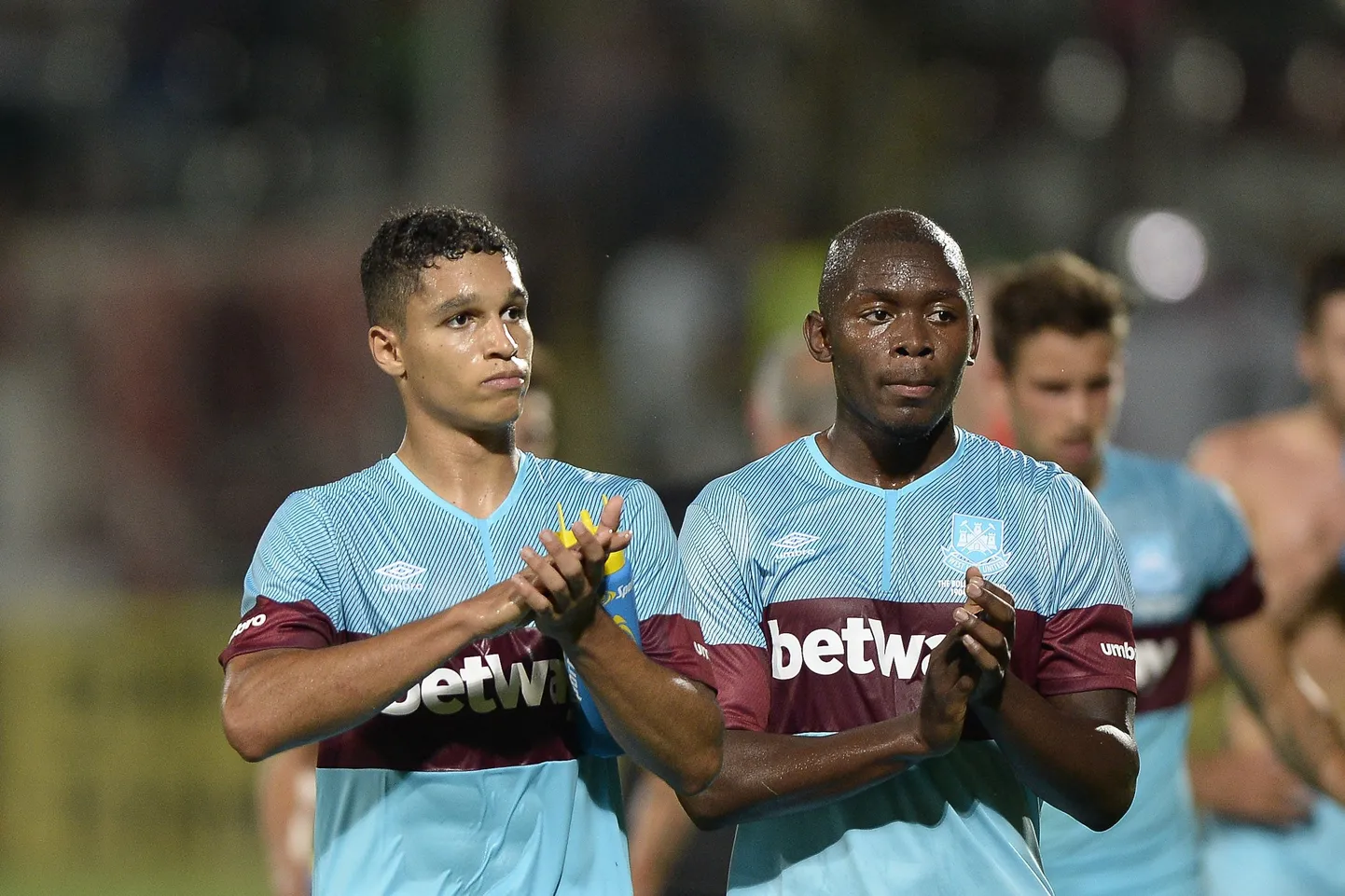 West Ham Unitedi mängijad peale eilset mängu.