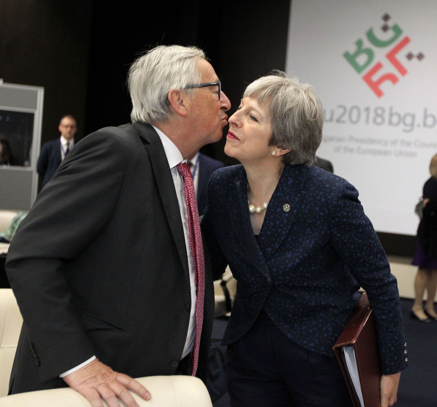Euroopa Komisjoni president Jean-Claude Juncker ja Briti peaminister Theresa May.