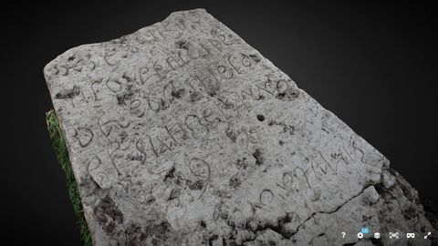3D-модель ⟩ Чтобы разгадать таинственную надпись на надгробии в Йыэляхтме нужна помощь российских специалистов