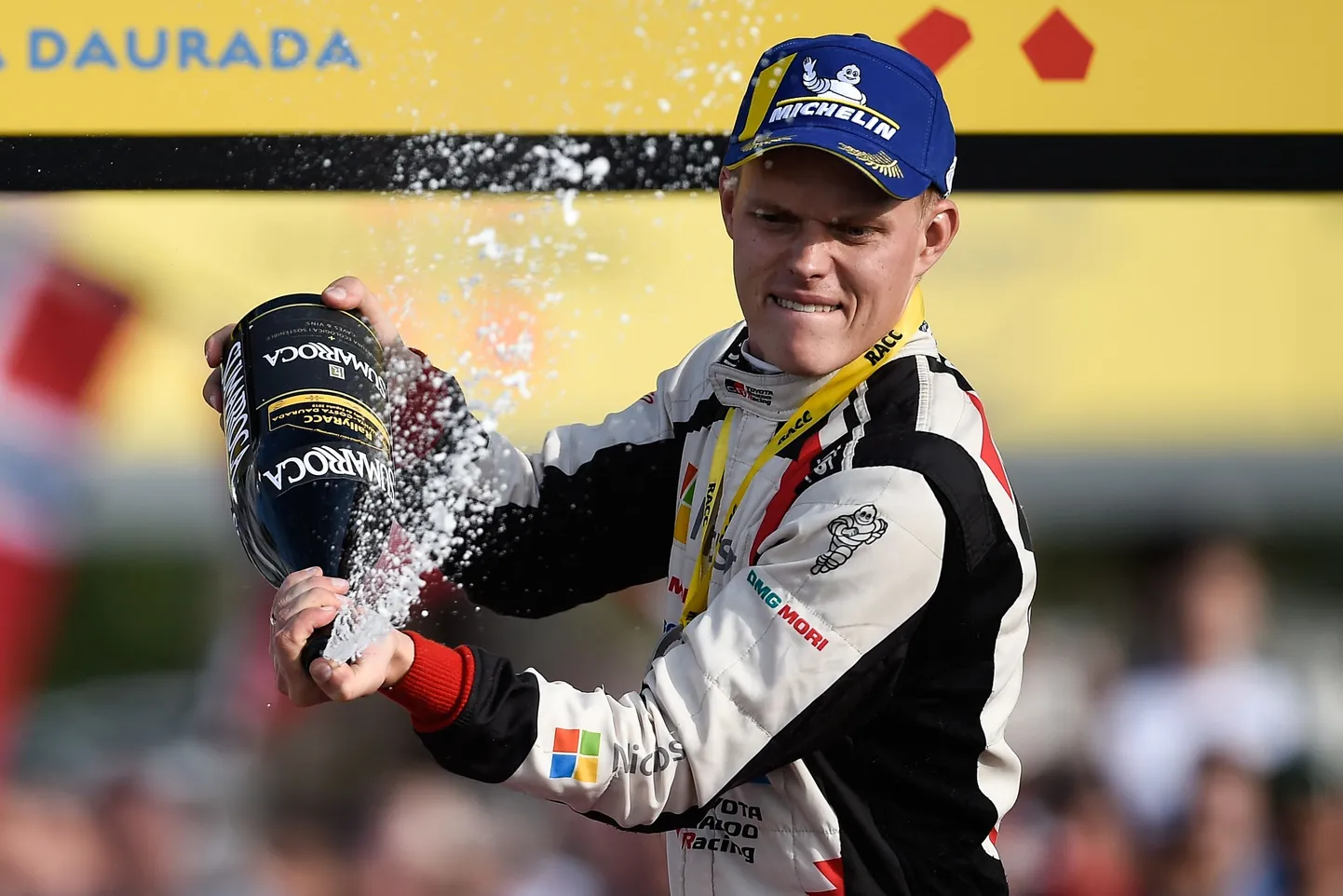 Ott Tänak 2019. aastal Kataloonia rallil, kus ta kindlustas MM-tiitli.