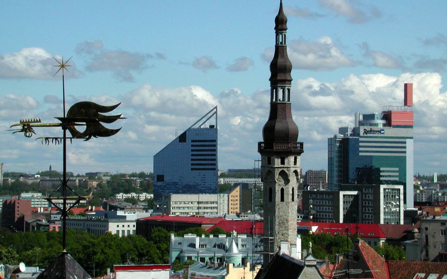 Вид на Таллинн.