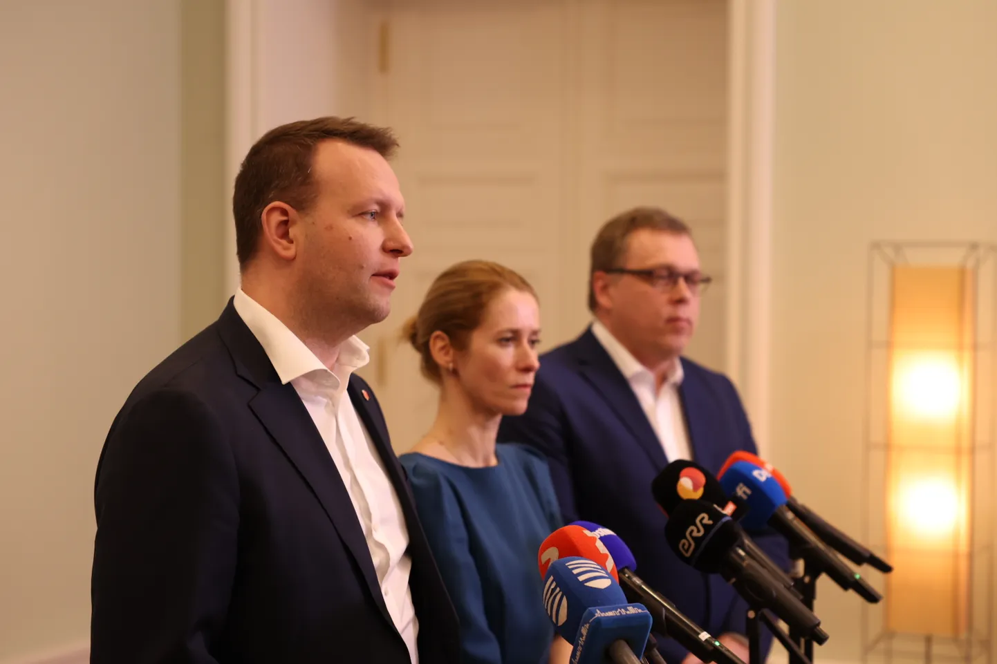 Lauri Läänemets, Kaja Kallas ja Lauri Hussar.