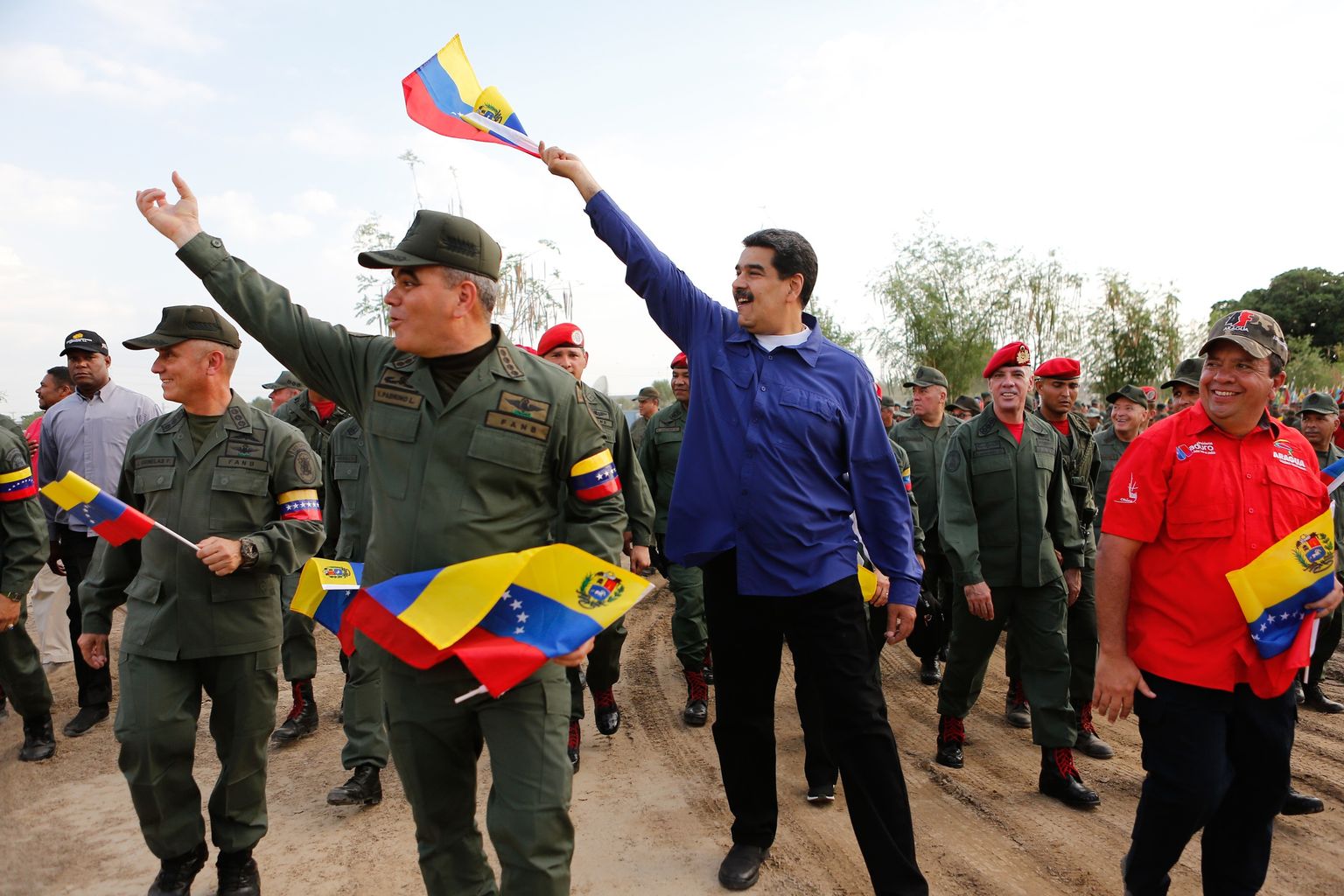 Venezuela president Nicolas Maduro ja kaitseminister Vladimir Padrino.