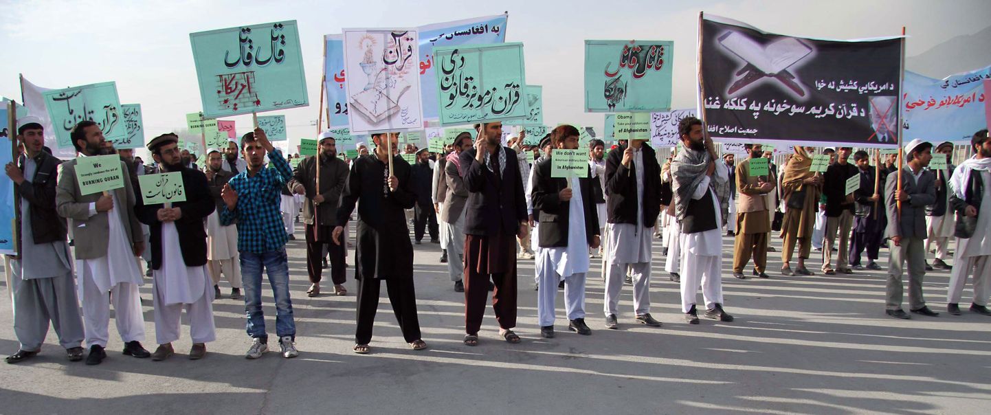 Protestiaktsioon Kabulis.