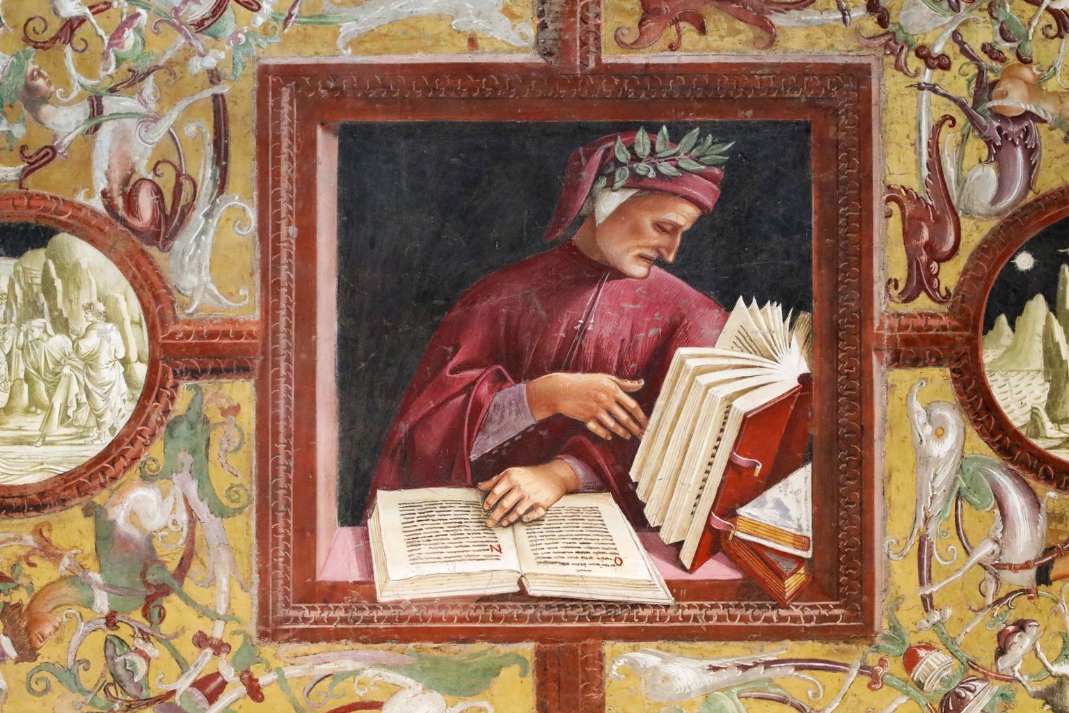 Dante Alighieri pilt Itaalias Orvieto katedraalis.