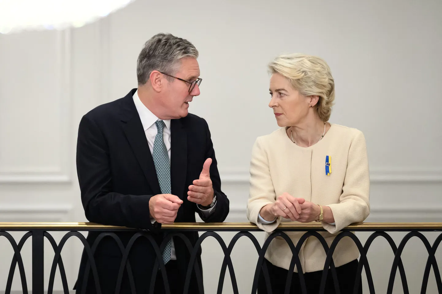 Briti peaminister Keir Starmer ja Euroopa Komisjoni president Ursula von der Leyen trehvasid ÜRO Peaassamblee ajal New Yorgis. 25. september 2024.