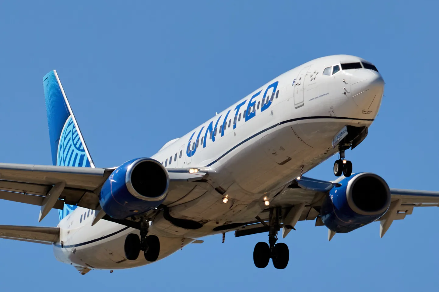 Lennufirma United Airlines lennuk.