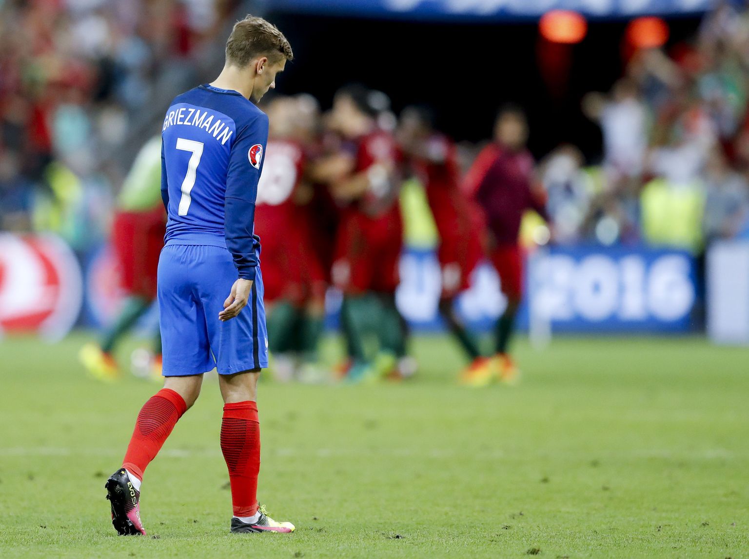 Pettunud Antoine Griezmann.