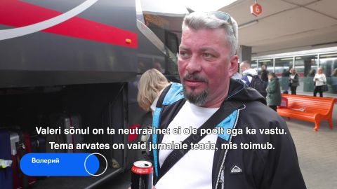 VIDEO ⟩ Mida arvavad Tallinna-Peterburi liinibussi reisijad Vene mobilisatsioonist?