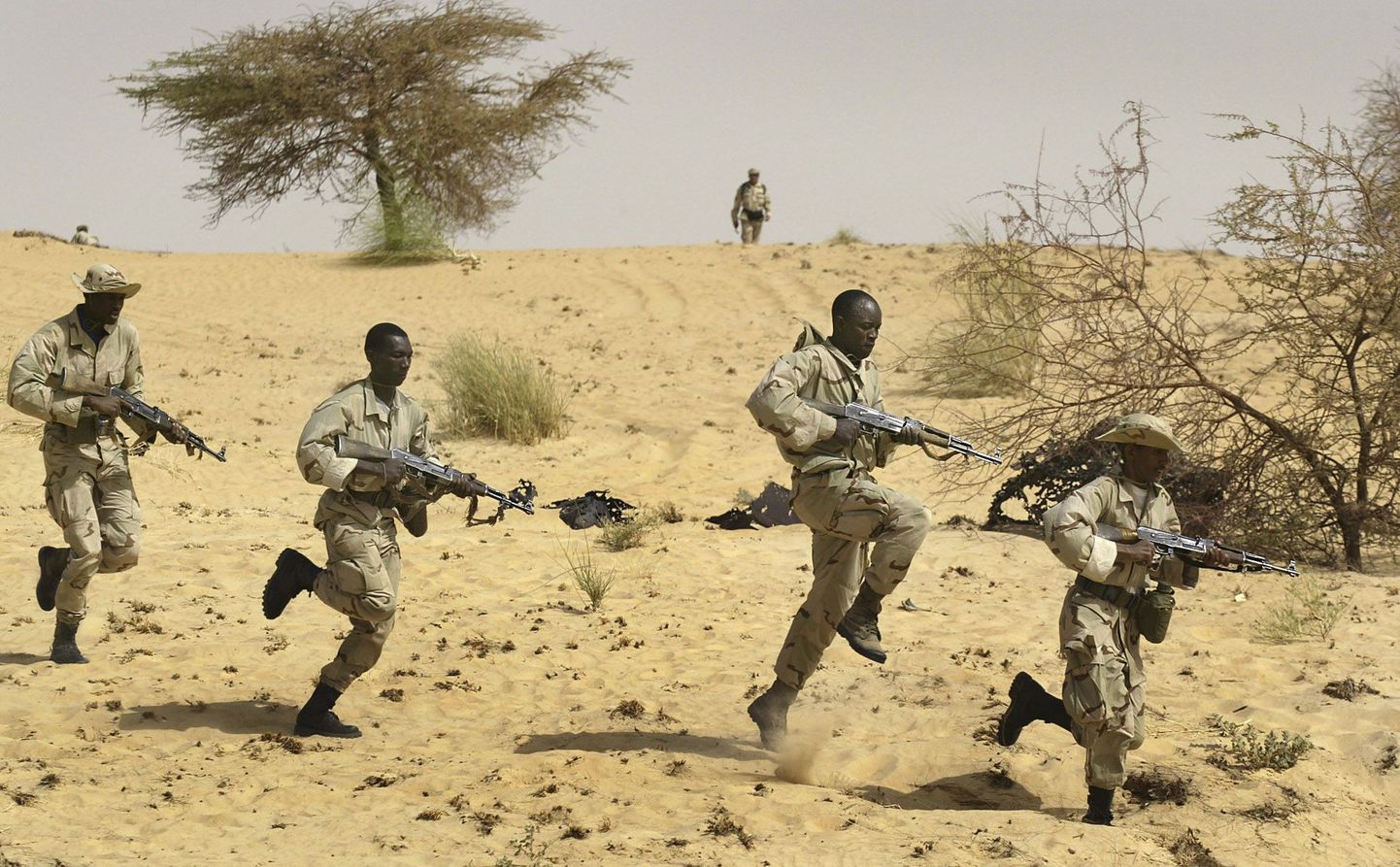 Pildil Mali sõdurid.