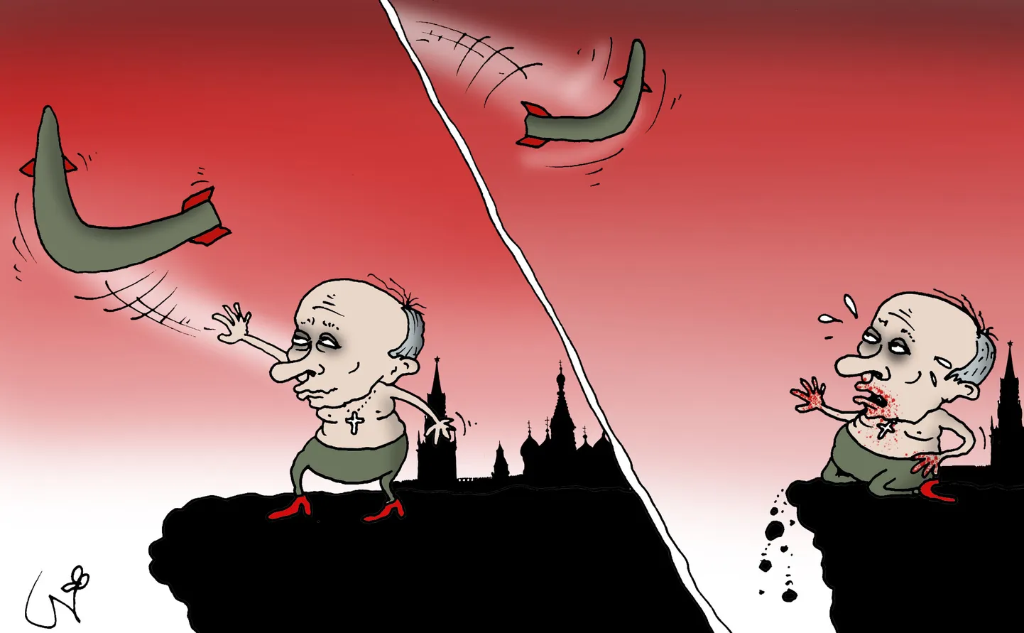 Urmas Nemvalts joonistab.