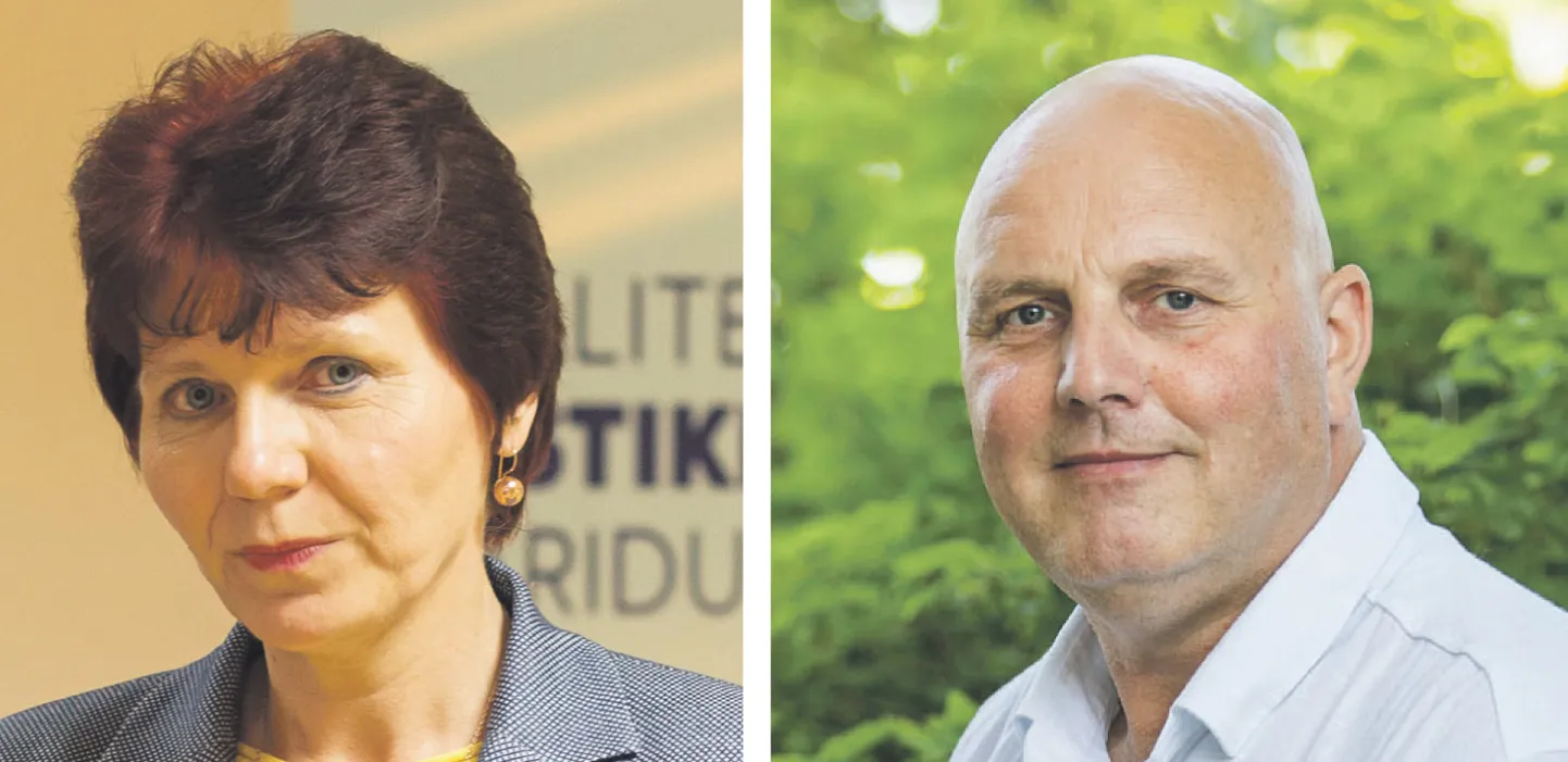 Kohtla-Järve linnavolikogu haridus- ja kultuurikomisjoni aseesimees Mare Roosileht ja Kohtla-Järve linnavolikogu haridus- ja kultuurikomisjoni liige Hendrik Agur.