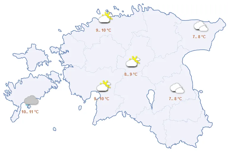 Ilm neljapäeval