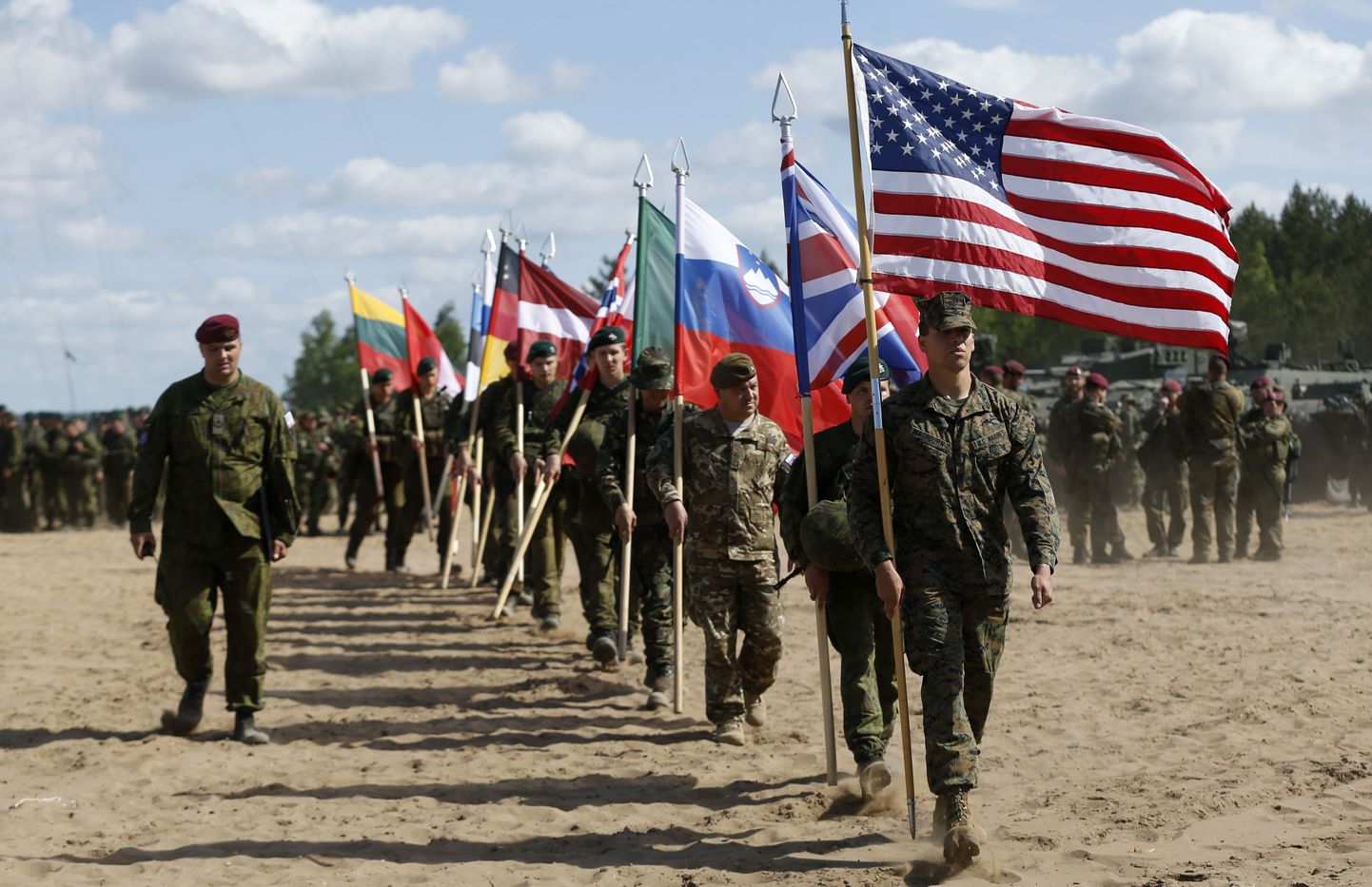 NATO sõdurid Pabrade ühisõppustel selle aasta juunis