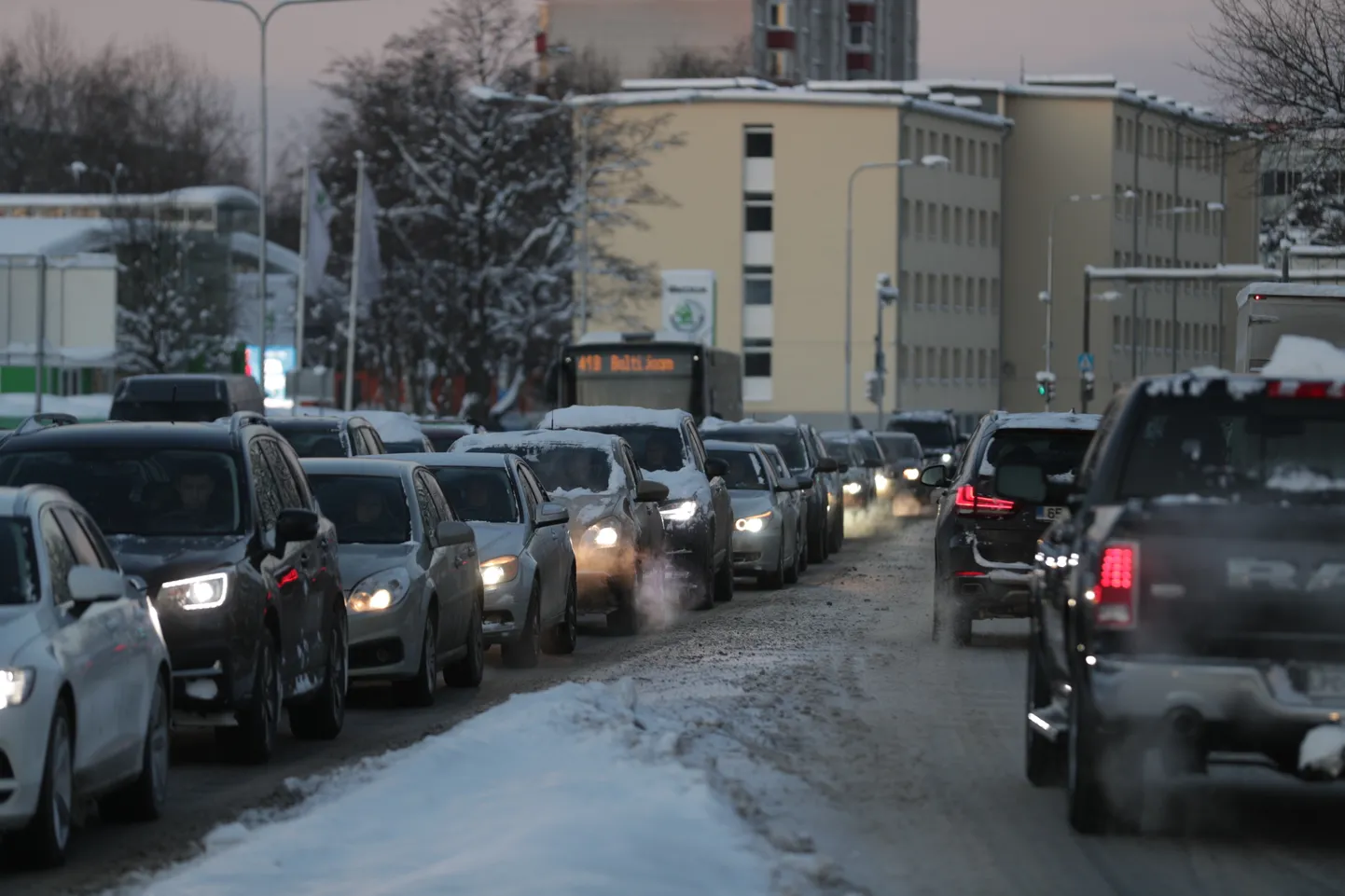 Пробка в Таллинне.