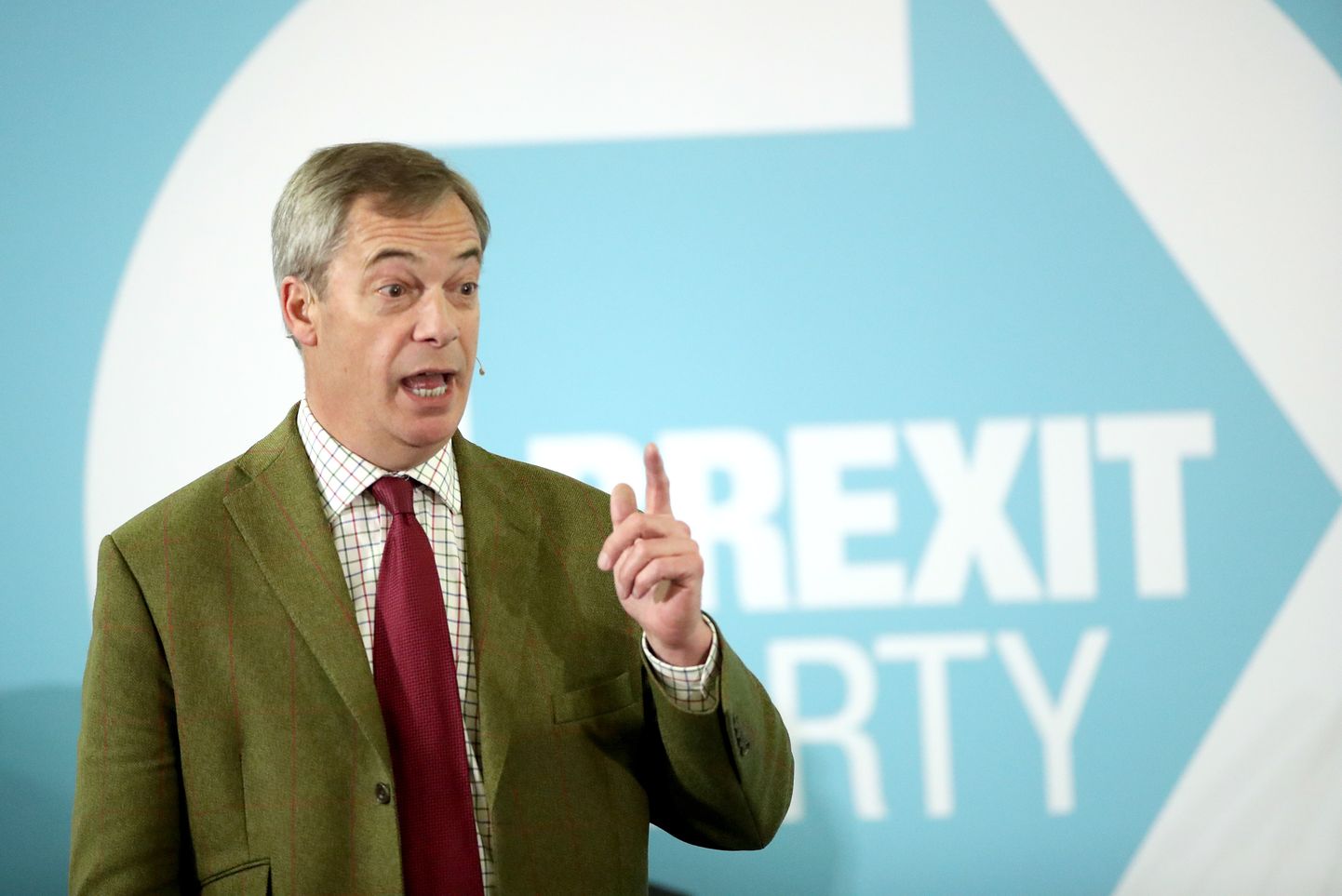 Briti Brexiti Partei liider Nigel Farage neljapäeval kampaaniaüritusel Hullis.