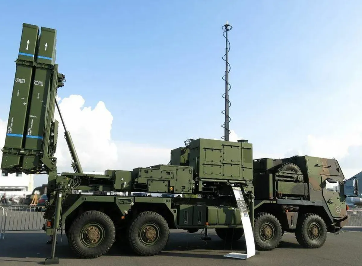 German-made IRIS-T air and missile defense system.