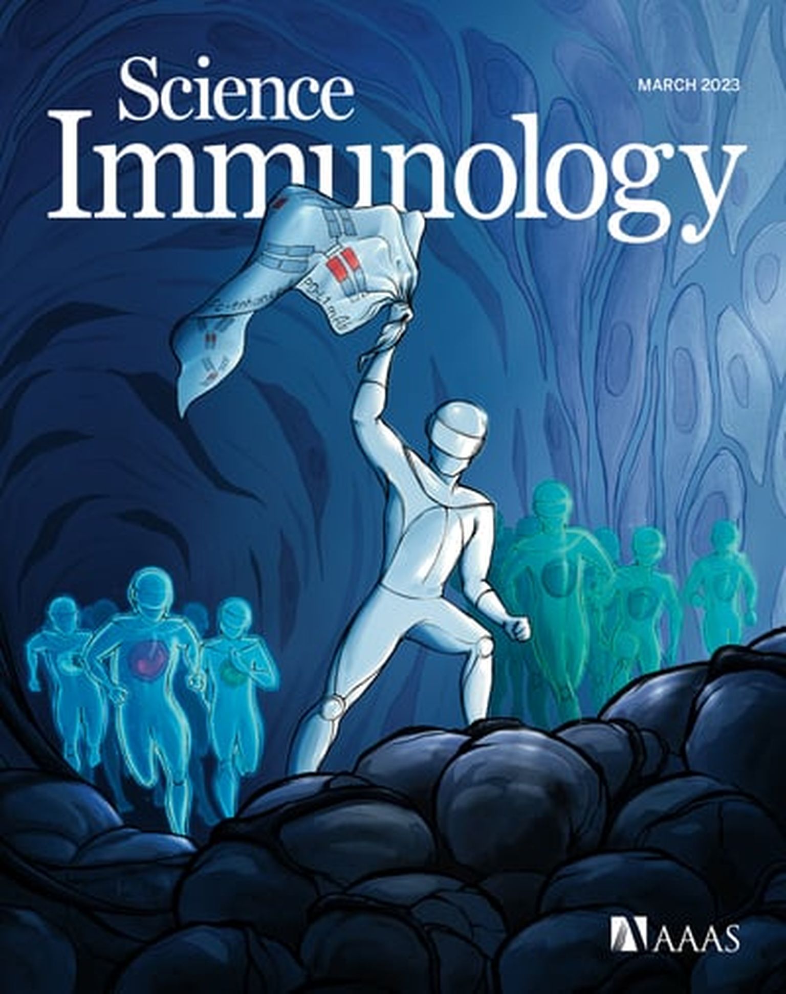 Science Immunology tutvustas dr Rony Dahani uurimistööd ajakirja 2023. aasta märtsinumbri kaanel.