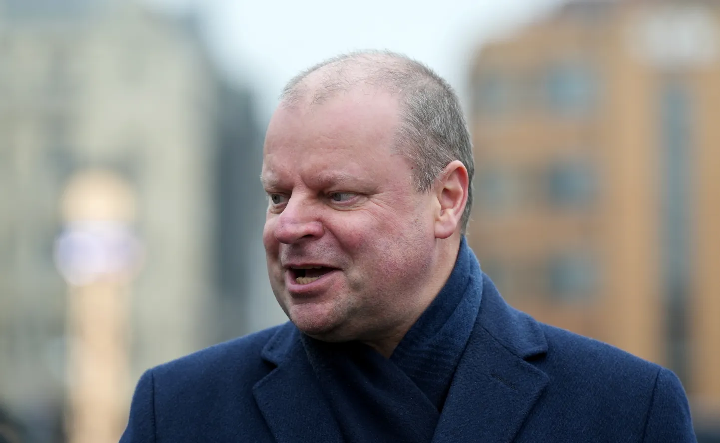 Leedu seimi (parlamendi) esimees Saulius Skvernelis osalemas pidulikul lillede asetamise tseremoonial Vabaduse monumendi juures.