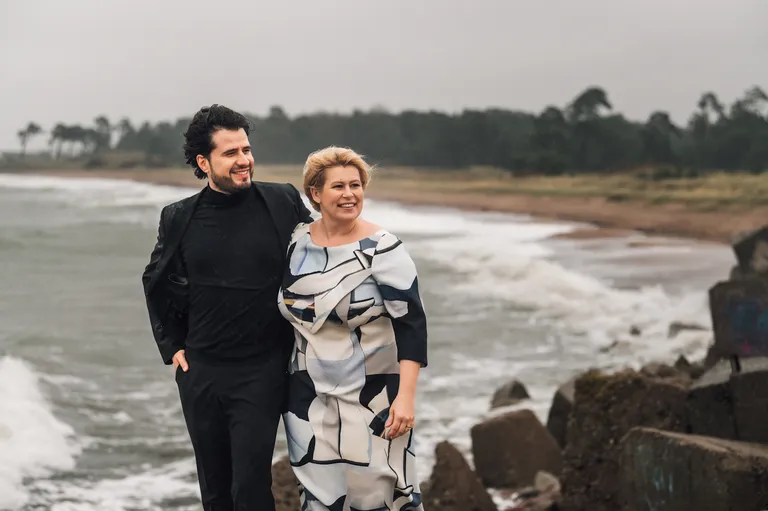 Andrejs Osokins un Ieva Parša.