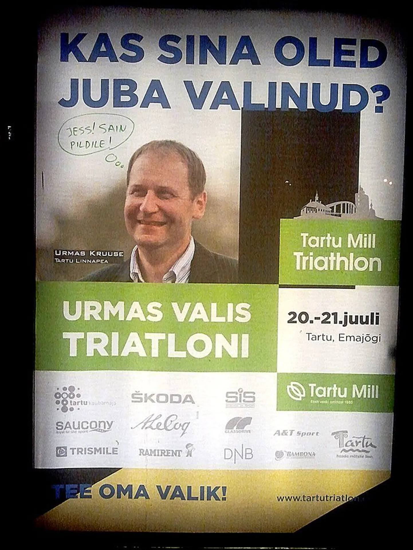 Facebookis levis foto plakatist, kuhu keegi oli lisanud jutumulli.