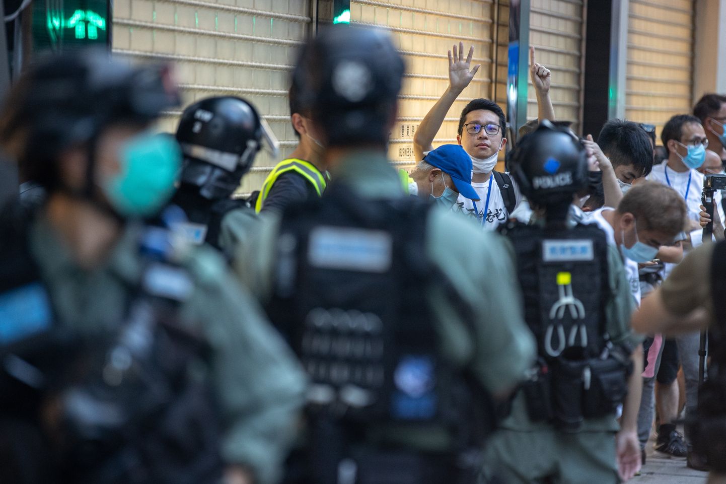 Ķīnā protestē pret nacionālās drošības likumu. Ilustratīvs attēls