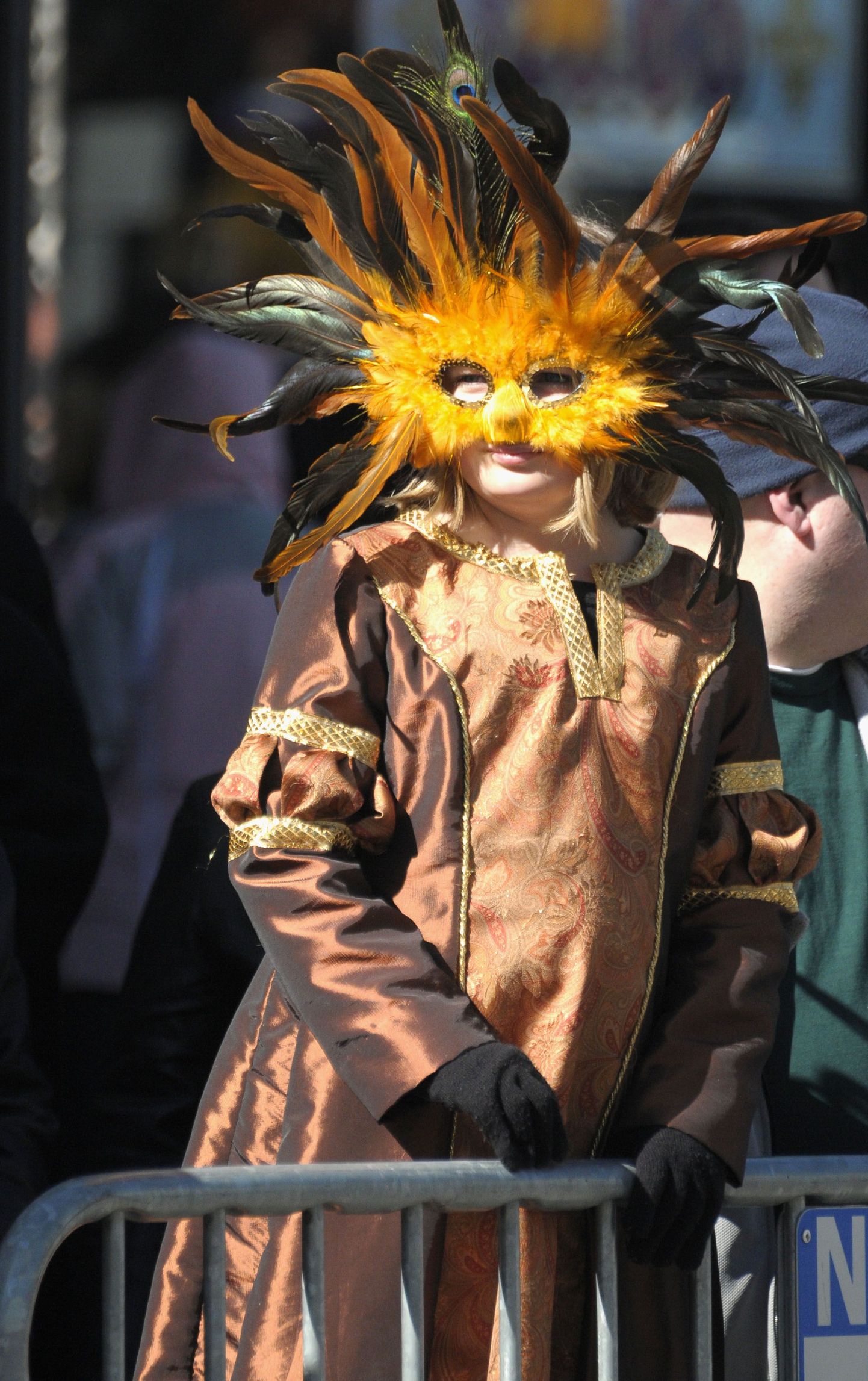 Üheksa-aastane Lena Kellogg karnevalil