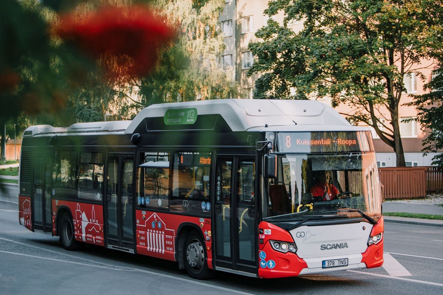 Tartu linnaliinibussi tunneb ära punase värvi järgi.