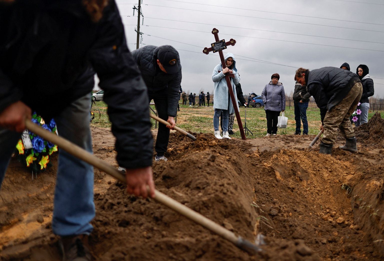 Похороны убитых жителей Бучи