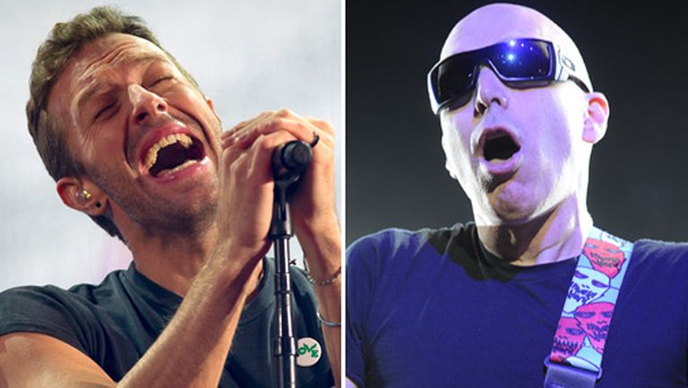 Coldplay  un Džo Satriani