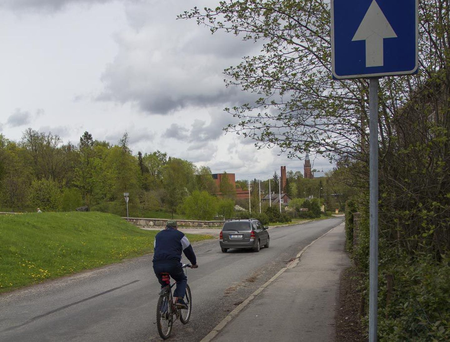 Reinu tee Toome ja Hariduse tänava vahelisel lõigul pole jalgrattateed juba peaaegu kaks aastat.