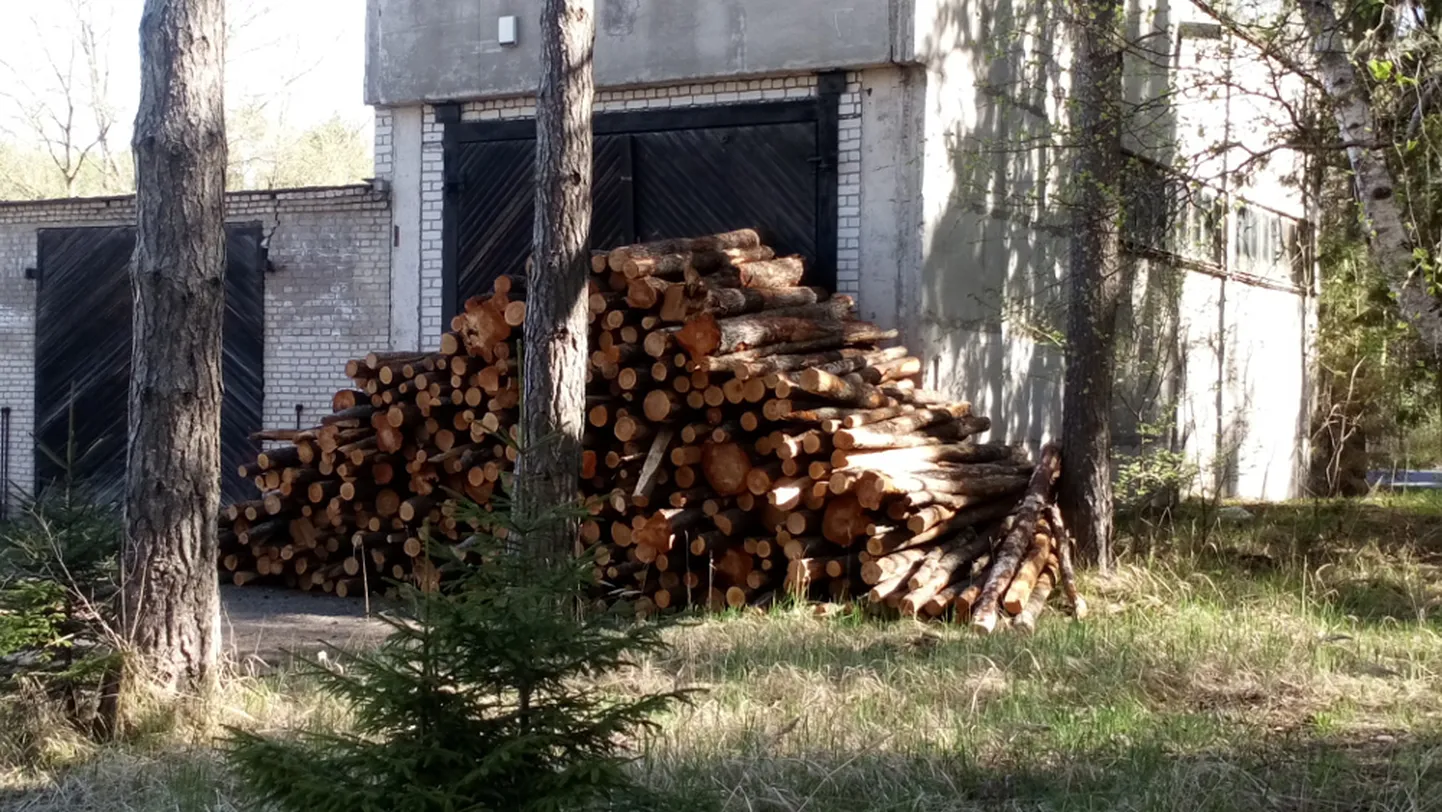 Vaidluse objektiks oleva garaaži ukse ette vedas kaevandusmuuseum suure palgikoorma, et ära hoida võõraste isikute võimalikku sissetungimist sinna. 

ERAKOGU