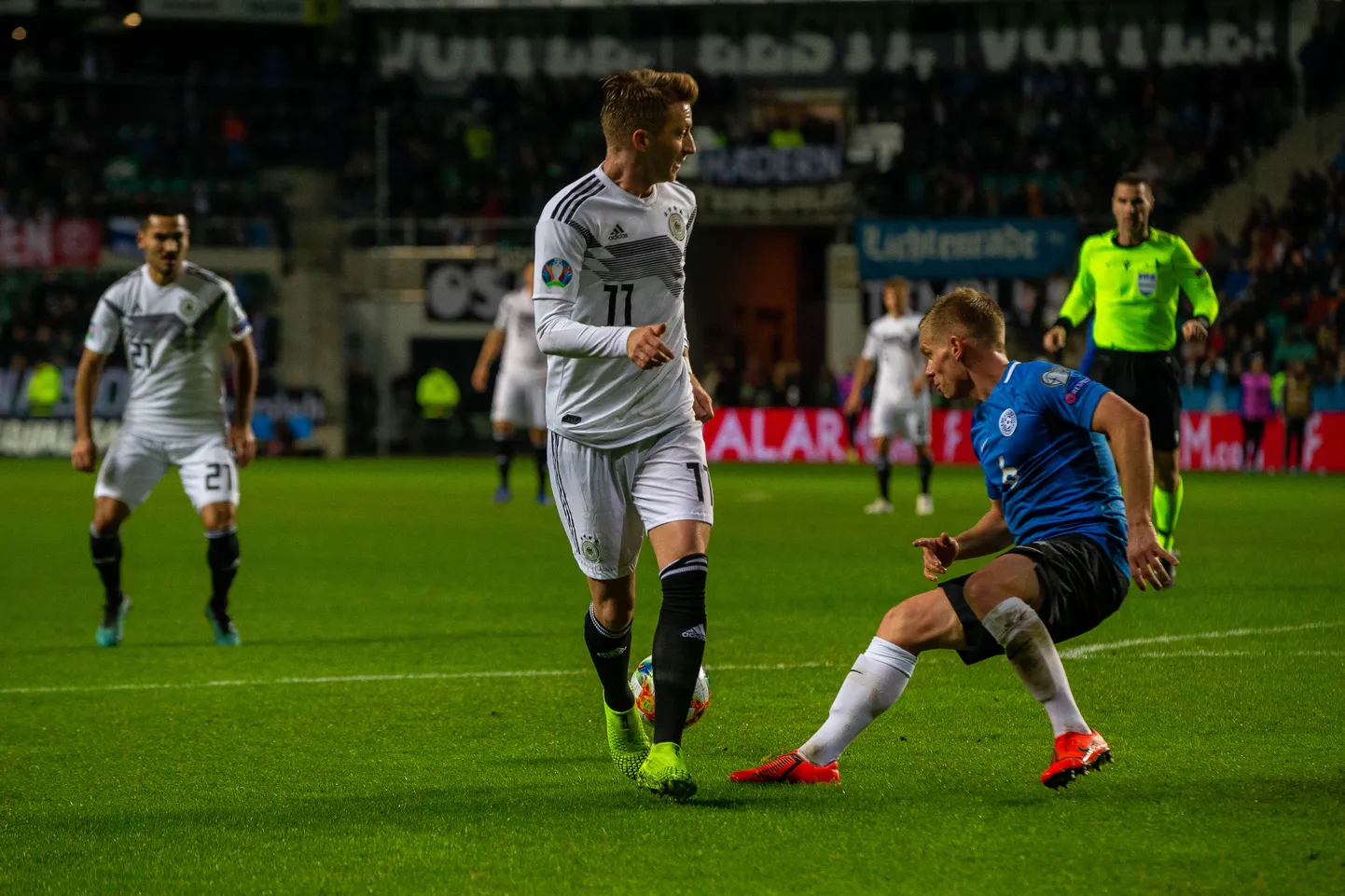 Marco Reus (number 11) mängus Eestiga.
