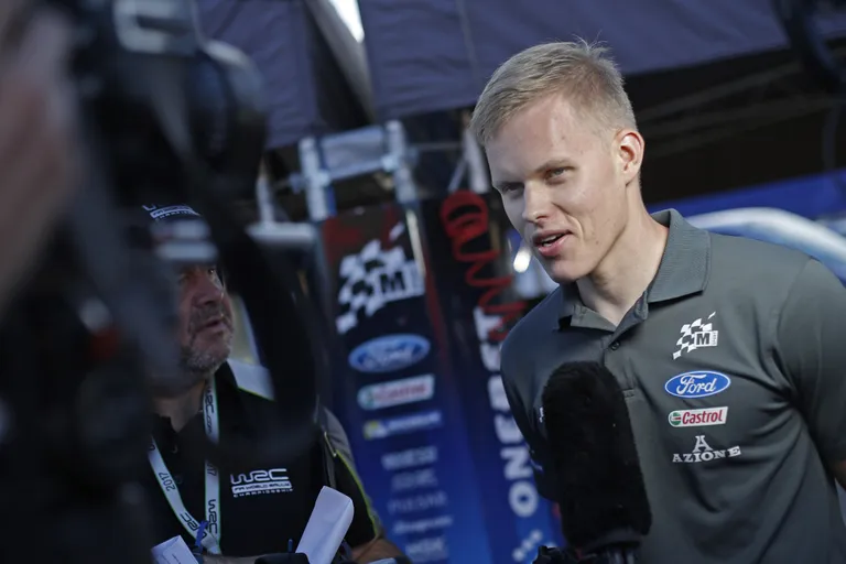 Ott Tänak 2017. aastal M-Spordi värvides.