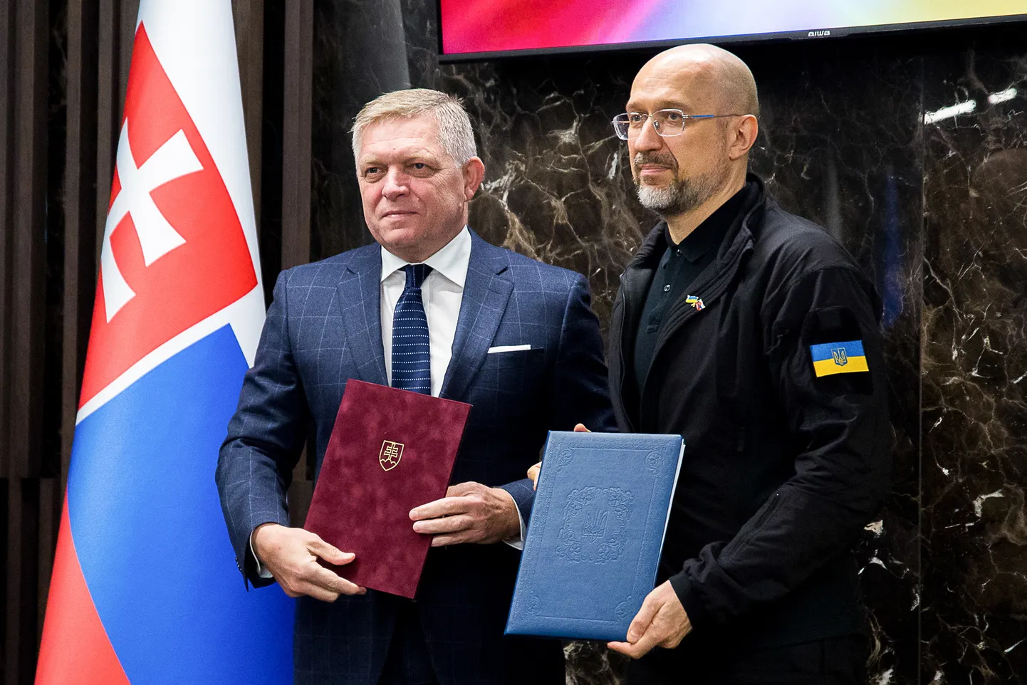 Slovakkia peaminister Robert Fico kohtus täna Ukraina ametikaaslase Denõs Šmõhaliga Ukraina lääneosas Užorodi lähistel.