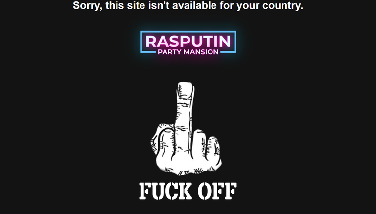 Послание дома Распутина жителям Эстонии, желающим развлечься