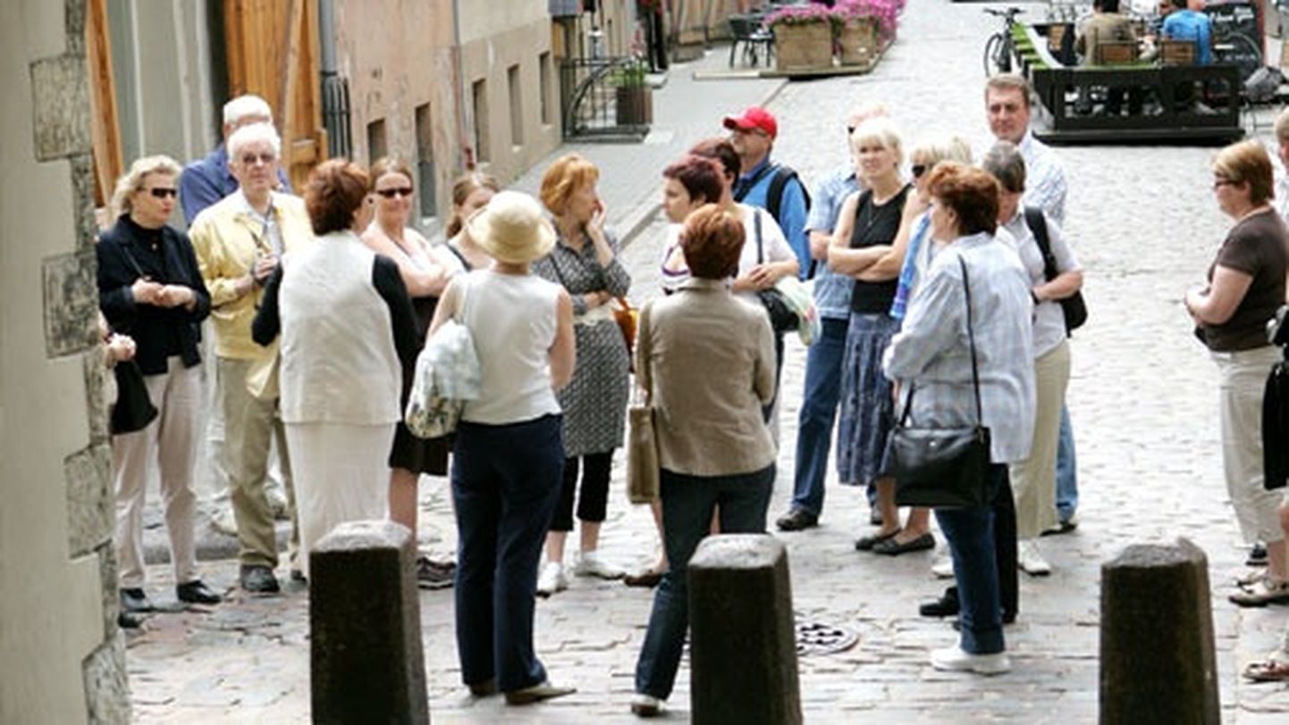 Туристы в Старой Риге