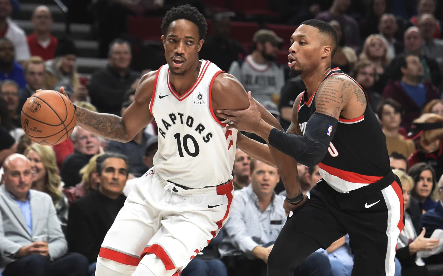 Demar DeRozan ja Damian Lillard