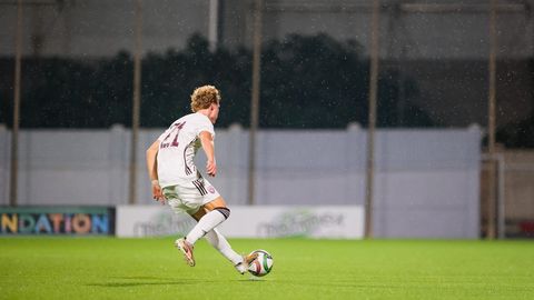 Latvijas U-21 futbolisti Eiropas čempionāta kvalifikācijā cīnās neizšķirti