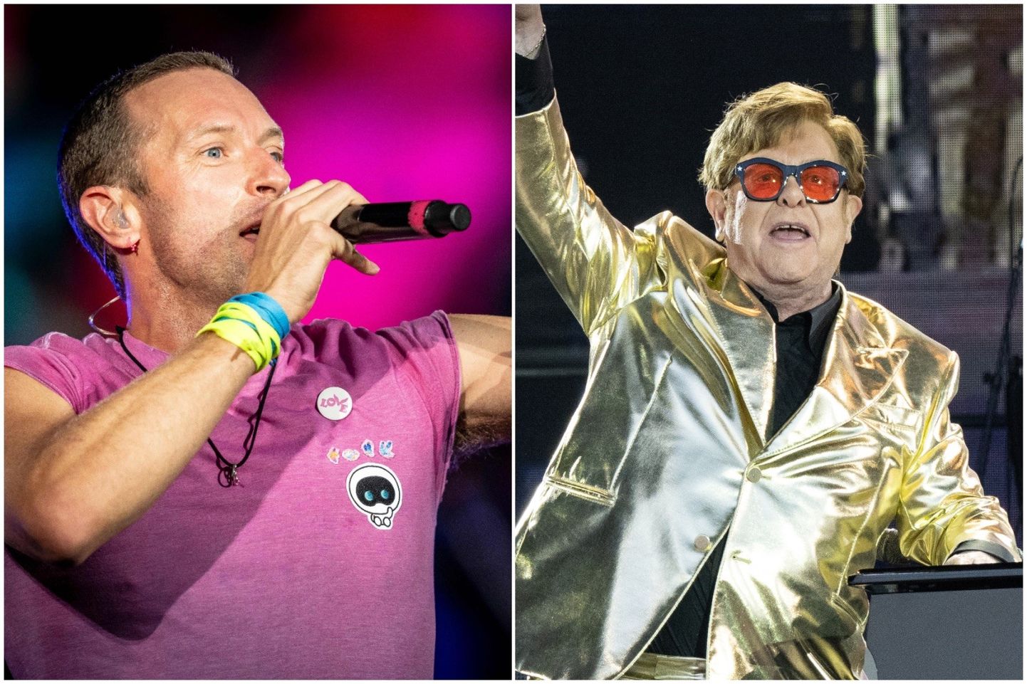 Coldplay eestvedaja Chris Martin avaldas laupäeval Elton Johnile tema töö eest austust.