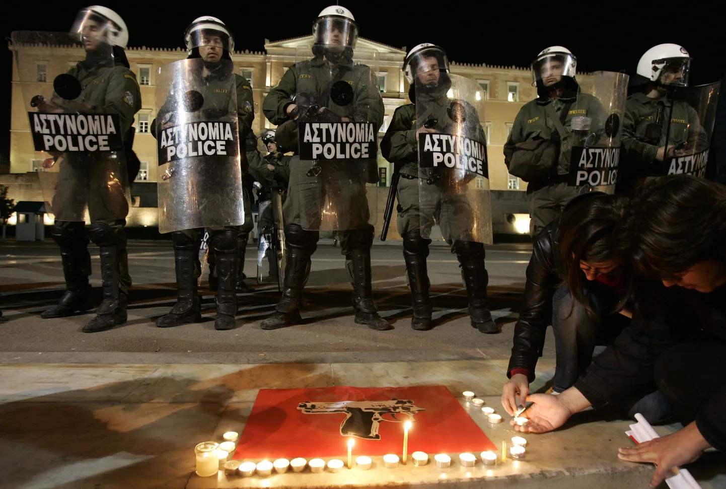 Eile parlamendihoone ees toimunud rahumeelne protestiaktsioon.